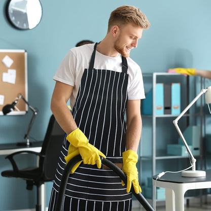 Taidven Apron - Unisex, Adjustable Bib Kitchen Apron, Cooking Apron, Chef Aprons for Men, Aprons for Women with Pockets