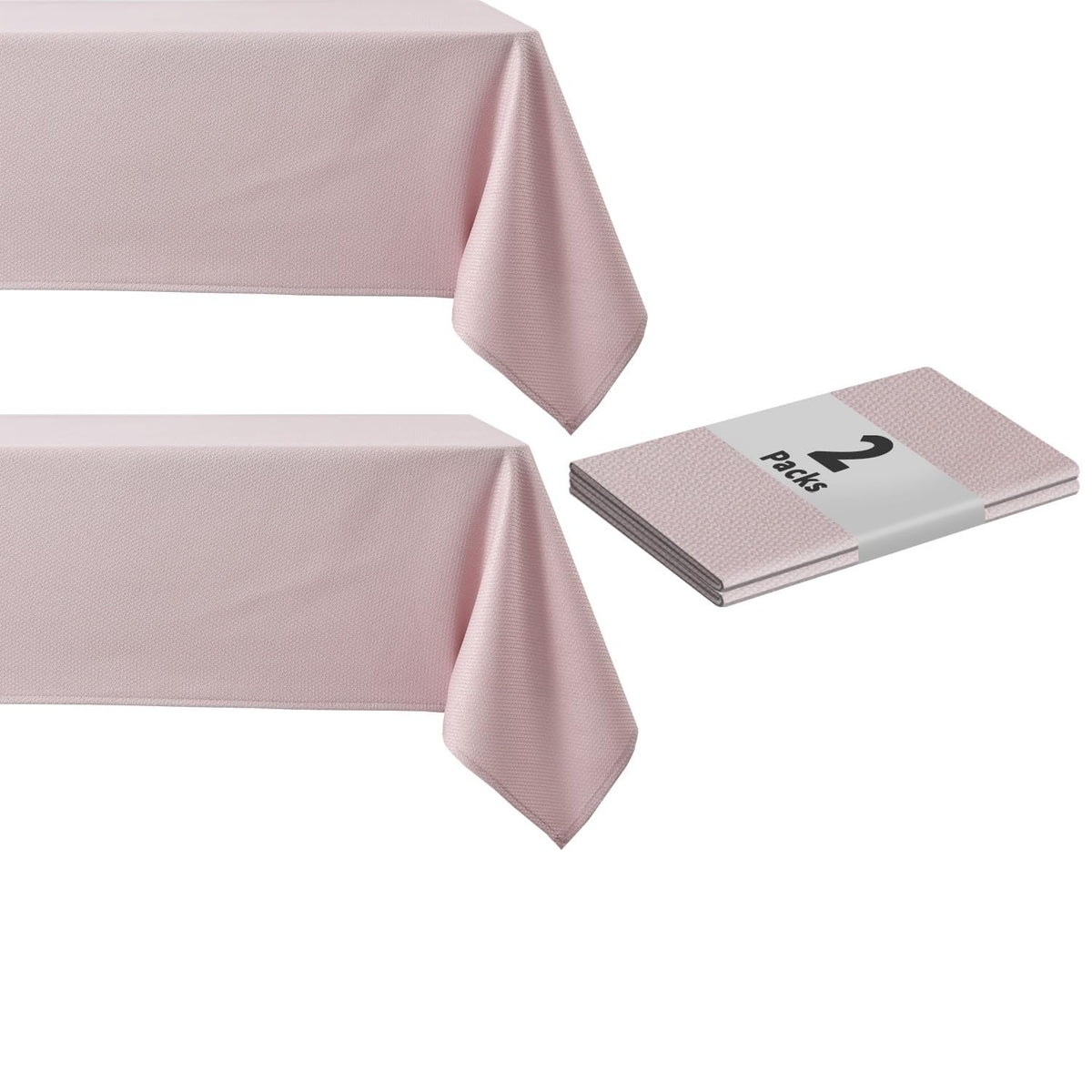 maxmill Rectangle Textured Tablecloth Waterproof Spillproof Wrinkle Free Table Cloth, Kitchen Dining Tabletop Decoration, Fabric Table Cover for Outdoor and Indoor Use, 52 x 70 Inch, Sage Green