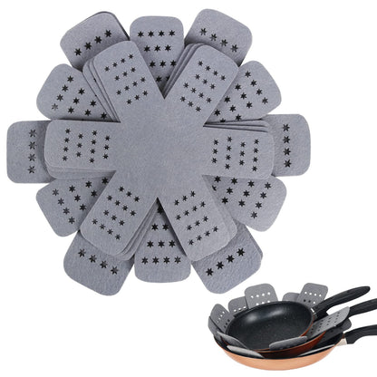 BYKITCHEN Felt Pot and Pan Protectors for Stacking, 3 Sizes, Separator Pads
