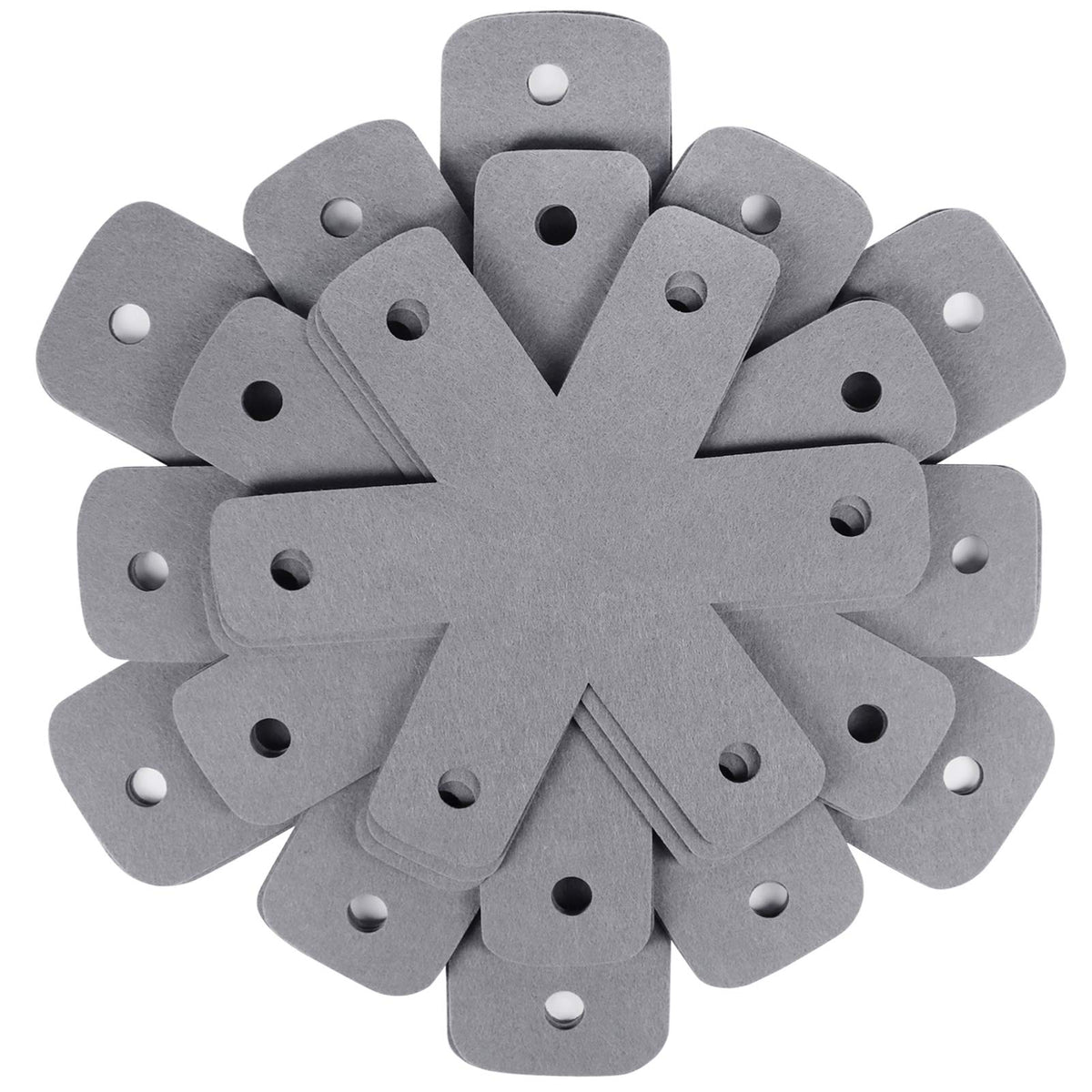 BYKITCHEN Pot Pan Protectors for Stacking, 12pcs & 4 Sizes, Separator Pads