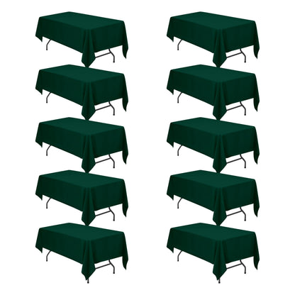 BRILLMAX 6 Pack Ivory Tablecloths 60x102 Inch for 6ft Rectangle Tables