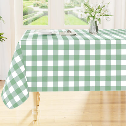 Smiry Picnic Table Cloth, Vinyl Tablecloths with Flannel Backing, 60"x84"
