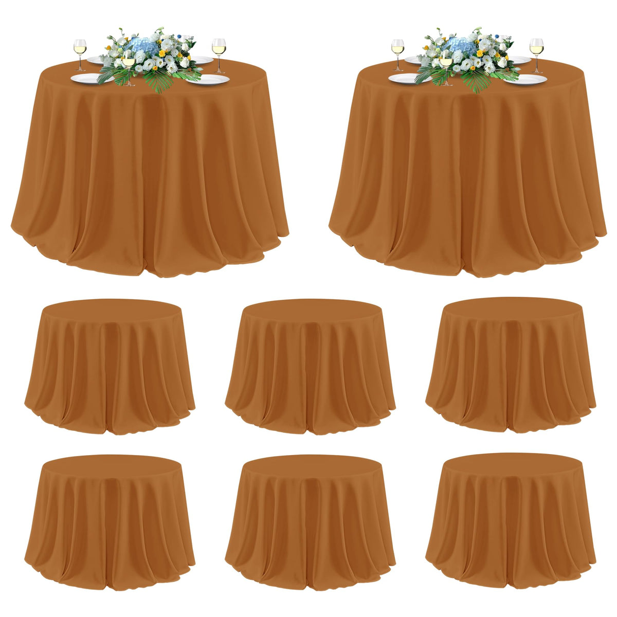sancua 2 Pack Black Tablecloths 60x102 Inch for 6 Feet Rectangle Tables