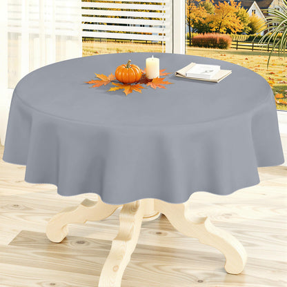 homing Rectangle Black Vinyl Waterproof Tablecloth with Flannel Backed