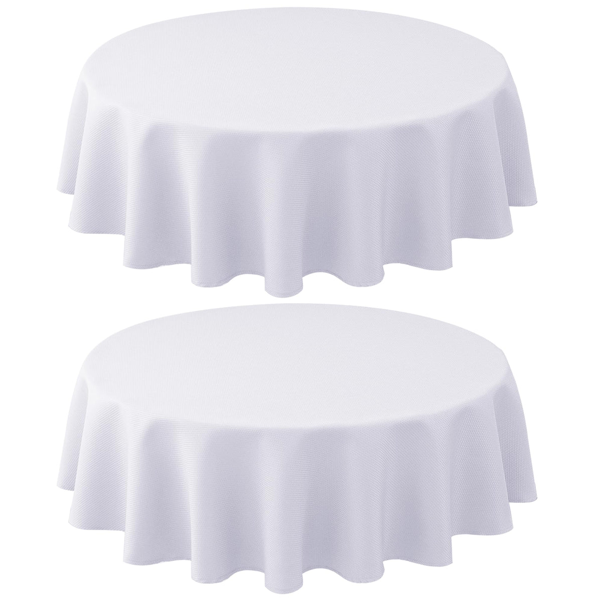 Textured Tablecloth Rectangle-Fabric Spillproof Table Cloth-Natural 60x108"