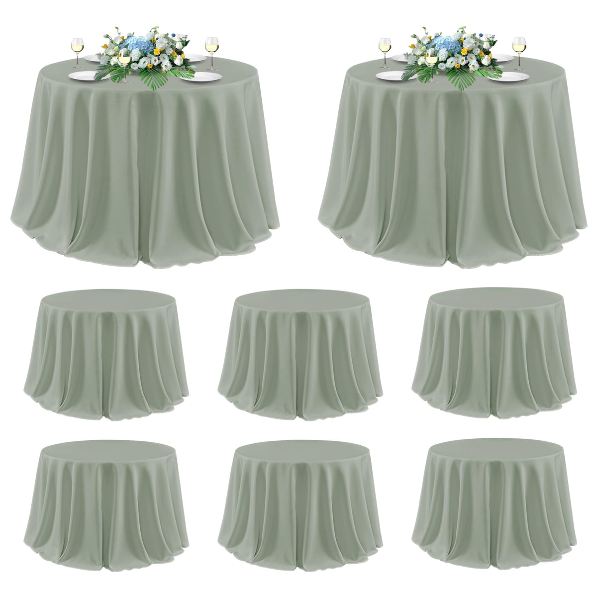 sancua 2 Pack Black Tablecloths 60x102 Inch for 6 Feet Rectangle Tables