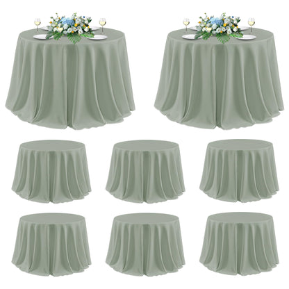 sancua 2 Pack Black Tablecloths 60x102 Inch for 6 Feet Rectangle Tables