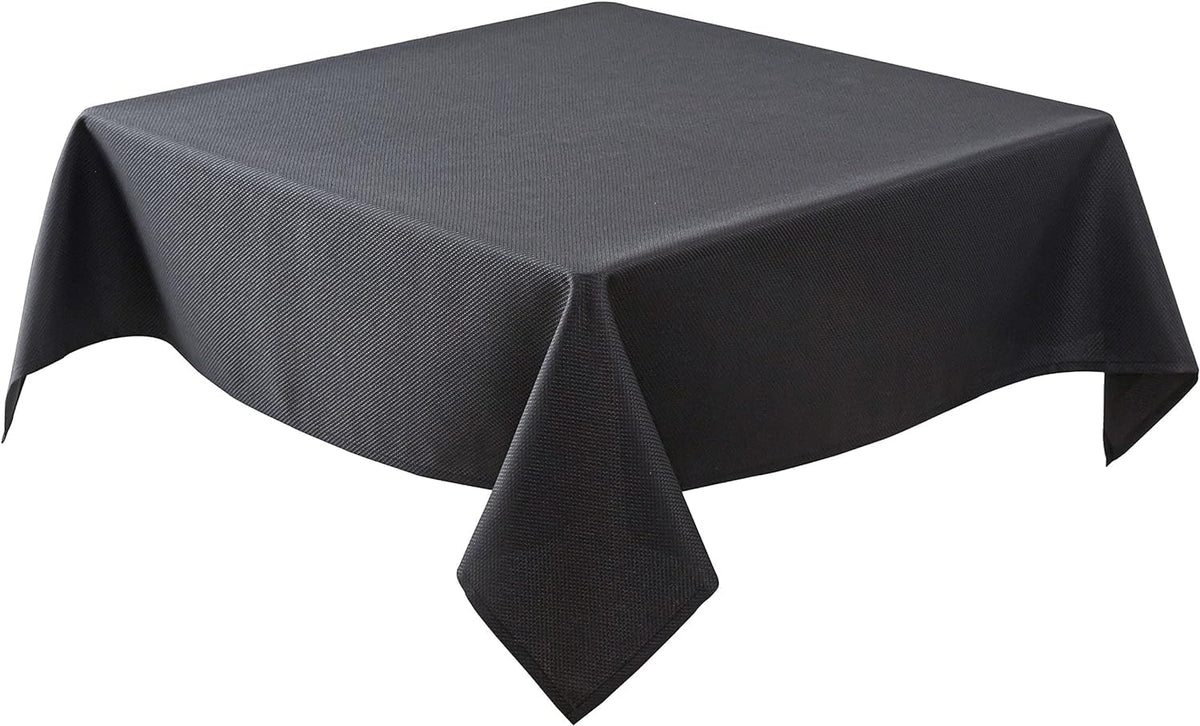 Textured Tablecloth Rectangle-Fabric Spillproof Table Cloth-Natural 60x108"