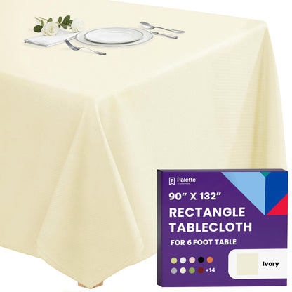 Gee Di Moda Rectangle Tablecloth - 70 x 120 Inch Navy Blue Table Cloth for 6 or 8 Foot Rectangle Tables - Heavy Duty Washable Fabric - for Holiday Party, Dinner, Weddings, Baby Shower & Events