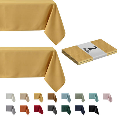 maxmill Rectangle Textured Tablecloth Waterproof Spillproof Wrinkle Free Table Cloth, Kitchen Dining Tabletop Decoration, Fabric Table Cover for Outdoor and Indoor Use, 52 x 70 Inch, Sage Green