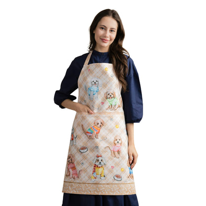 Maison d' Hermine Aprons for women with Pocket 100% Cotton (27.50"x31.50")
