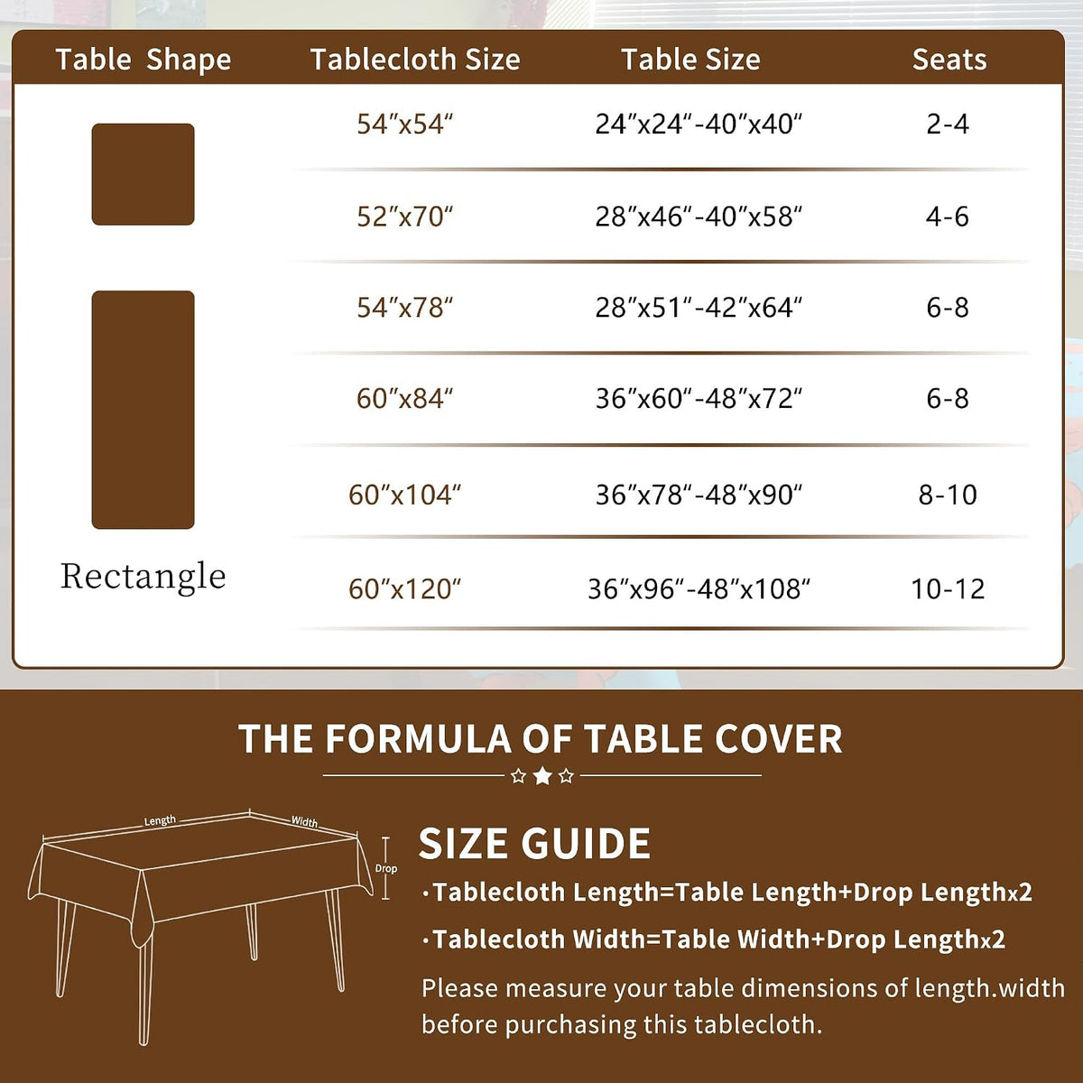 Rectangle Waterproof Tablecloth Linen Textured Table Cloth,Stain and Wrinkle Resistant Washable Fabric Table Cover for Dining, Party, Camping and Outdoor, 52 x 70 Inch, Vine Bloom