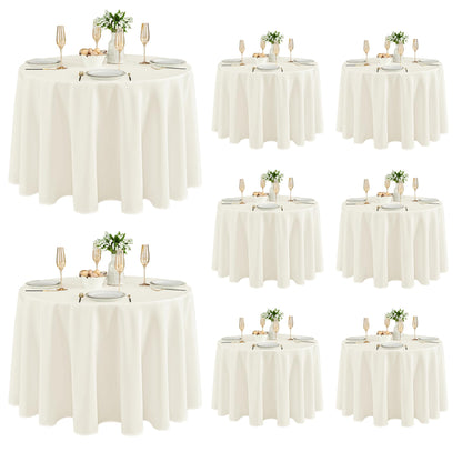 Fitable 6 Pack Black Tablecloths 70x120 Inch for 6-8 Ft Rectangle Tables