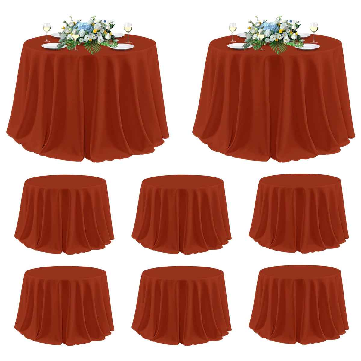 sancua 2 Pack Black Tablecloths 60x102 Inch for 6 Feet Rectangle Tables