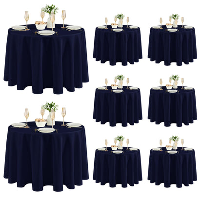 Fitable 6 Pack Black Tablecloths 70x120 Inch for 6-8 Ft Rectangle Tables