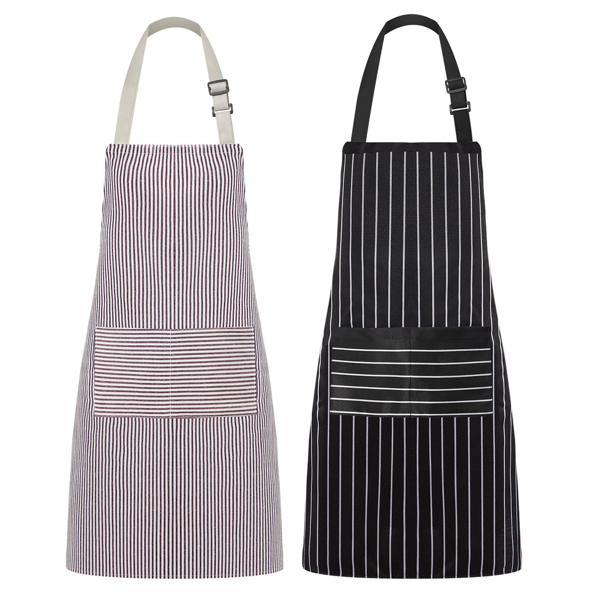 Syntus Apron for Men Women, Adjustable Cooking Kitchen Apron with 2 Pockets