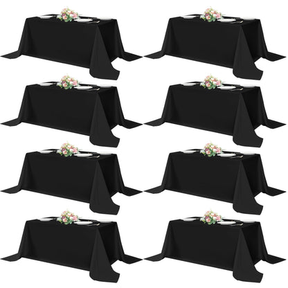 sancua Rectangle Tablecloth, 60 x 84 Inch, Black