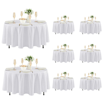 Fitable 6 Pack Black Tablecloths 70x120 Inch for 6-8 Ft Rectangle Tables