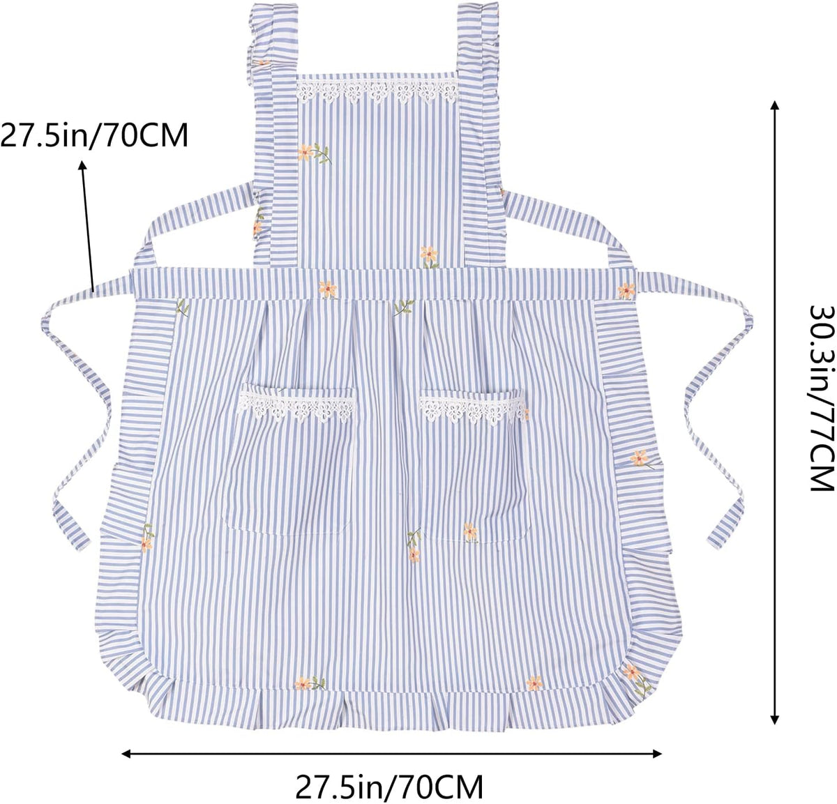 Aoomzoon Cute Aprons for Women with Pockets for Cooking Kitchen Gifts