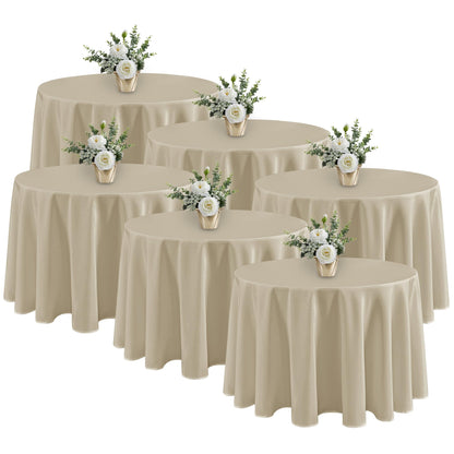 Fitable 6 Pack Black Tablecloths 70x120 Inch for 6-8 Ft Rectangle Tables