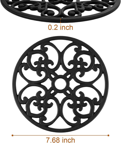 Kirecoo 3PCS Heat Resistant Silicone Trivet Mats for Hot Dishes