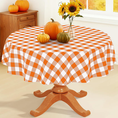 Smiry Picnic Table Cloth, Vinyl Tablecloths with Flannel Backing, 60"x84"