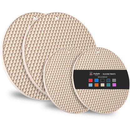 Joyhalo 4 Pack Trivets for Hot Dishes