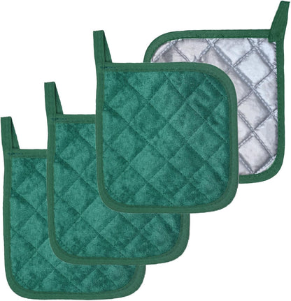 4 Pack Pot Holders for Kitchen Clearance Oven Potholders Sets for Kitchens Hot Pads for Kitchen Countertops Heat Resistant Red
