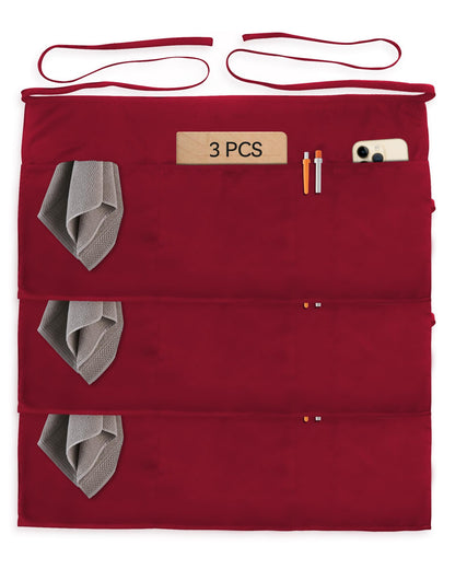 Xeoxarel Aprons with 4 Pockets (Available in 3 Pack / 7 Pack) 23.5'' X 11.5''