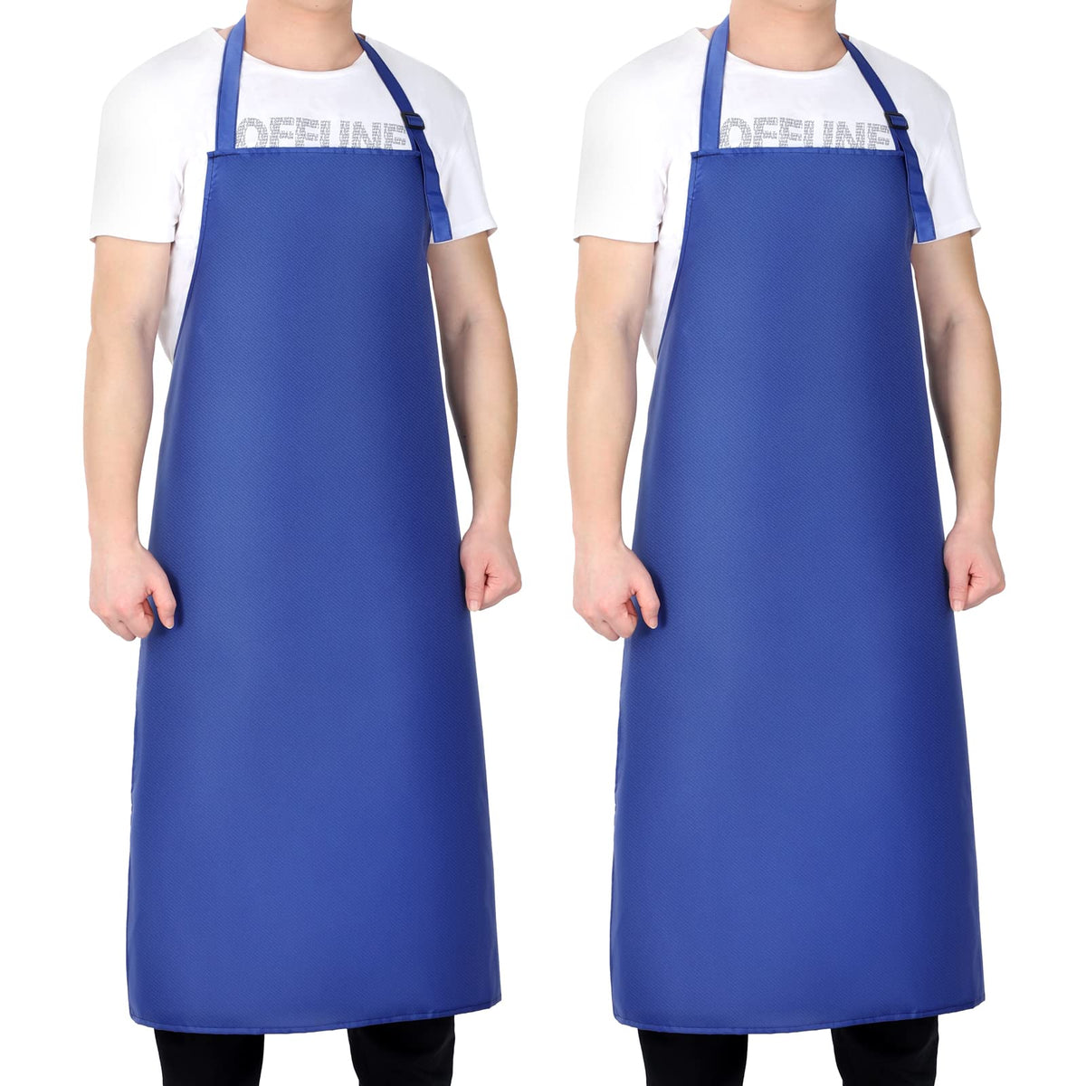 Waterproof Rubber Apron Adjustable Dishwasher Apron - Heavy Duty Work Apron