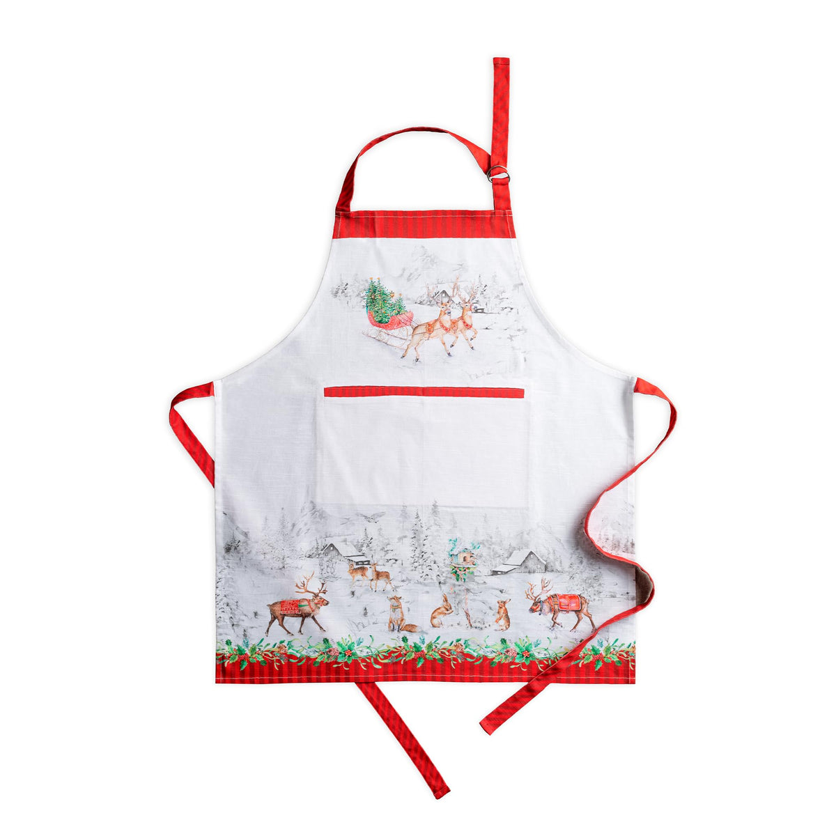 Maison d' Hermine Aprons for women with Pocket 100% Cotton (27.50"x31.50")