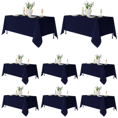 Fitable 6 Pack Black Tablecloths 70x120 Inch for 6-8 Ft Rectangle Tables