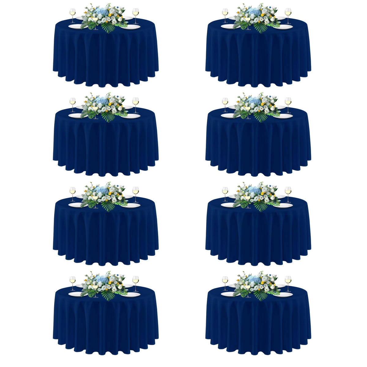 sancua 2 Pack Black Tablecloths 60x102 Inch for 6 Feet Rectangle Tables