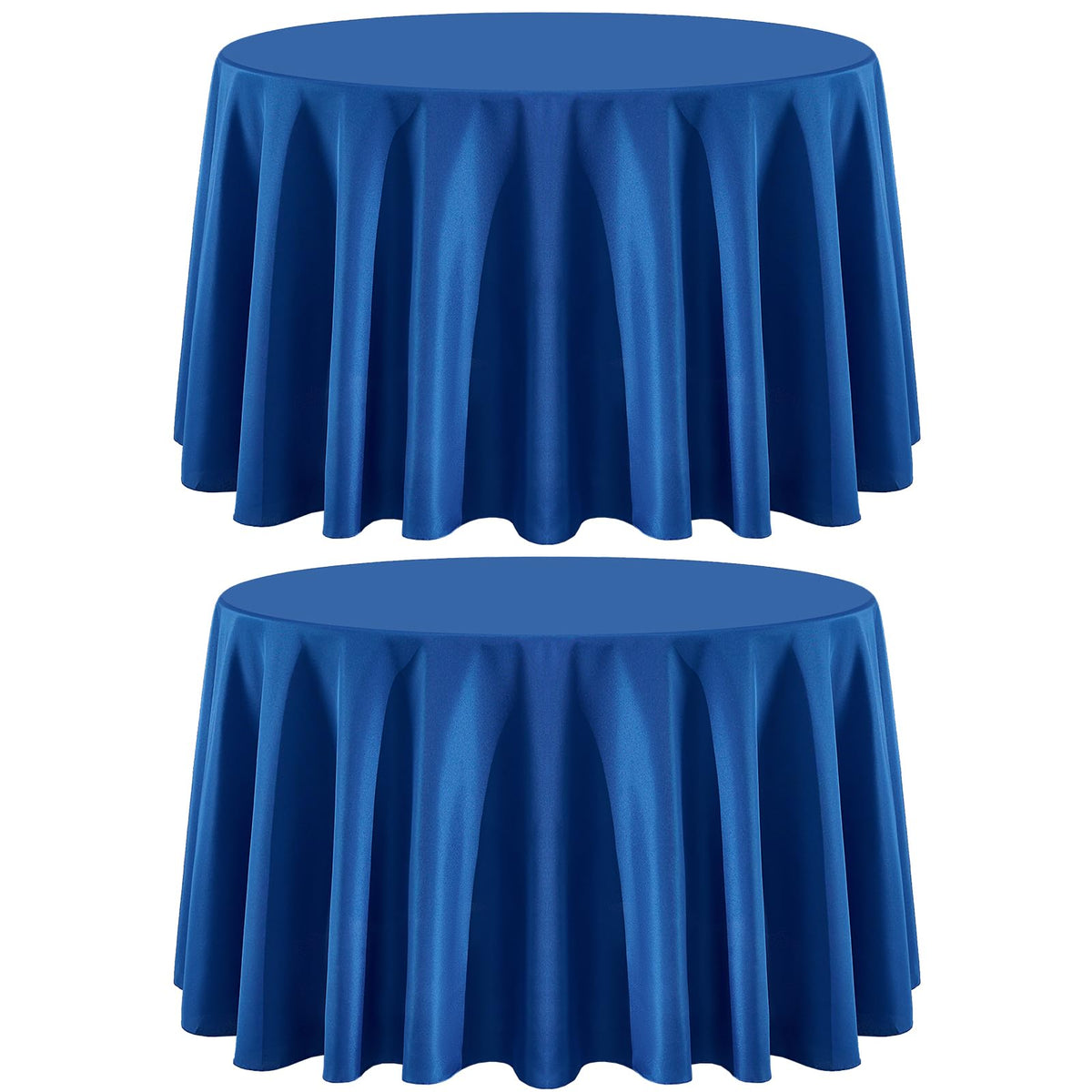 6 Pack White Round Tablecloths 120 Inch for Dining Tables