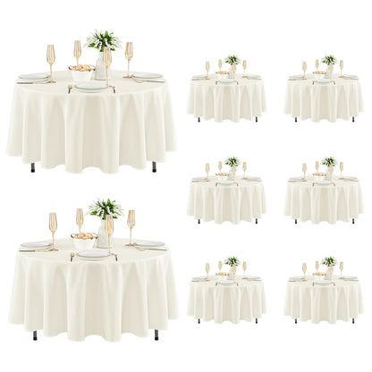 Fitable 6 Pack Black Tablecloths 70x120 Inch for 6-8 Ft Rectangle Tables
