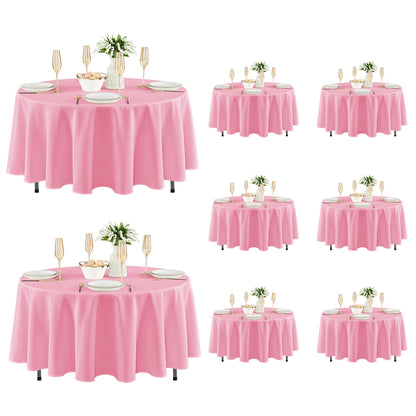 Fitable 6 Pack Black Tablecloths 70x120 Inch for 6-8 Ft Rectangle Tables