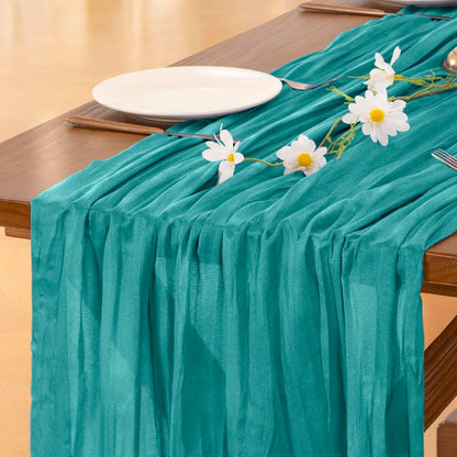 Pink Cheesecloth Table Runner Fall Boho Wedding Birthday Party Home Decor