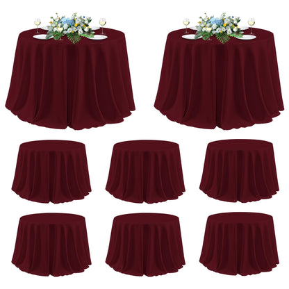 sancua 2 Pack Black Tablecloths 60x102 Inch for 6 Feet Rectangle Tables