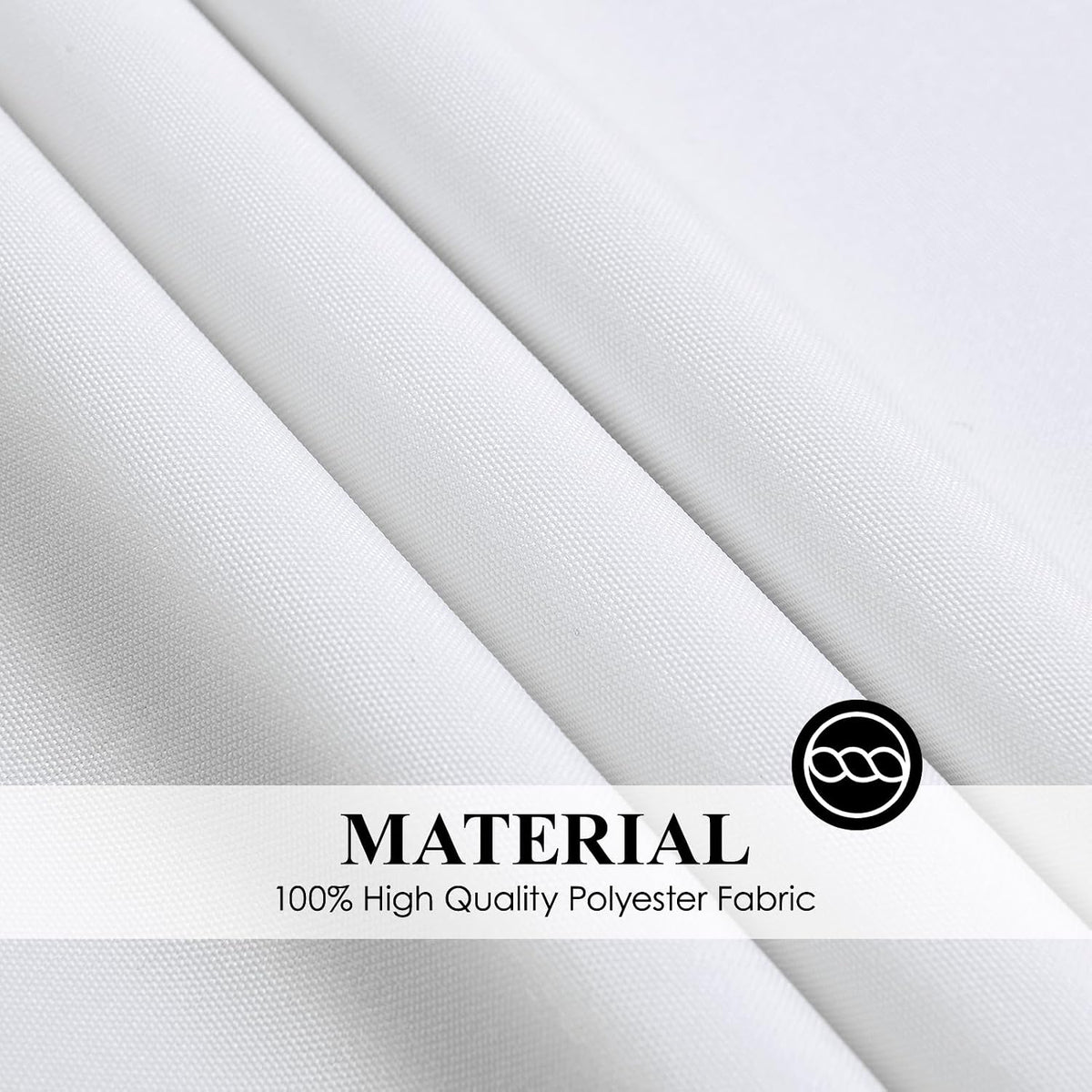6 Pack White Round Tablecloths 120 Inch for Dining Tables