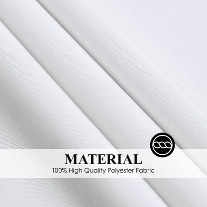 6 Pack White Round Tablecloths 120 Inch for Dining Tables