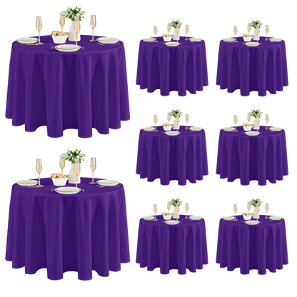 Fitable 6 Pack Black Tablecloths 70x120 Inch for 6-8 Ft Rectangle Tables