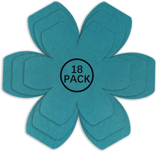 Pan Protectors for Stacking,Set of 18 and 3 Different Size,Larger Thicker Felt cookware Protectors,Pot and Pan Protectors,Cyan Pot Separators Protectors for Stacking and Protecting Your Cookware