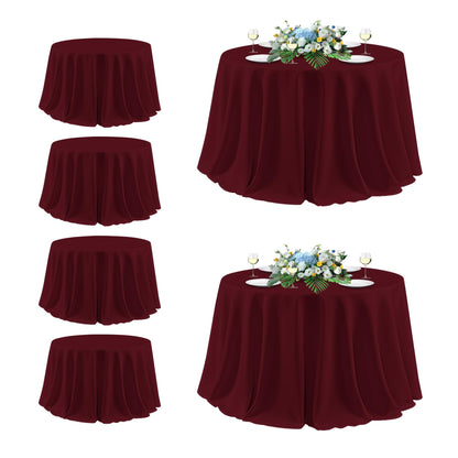 sancua 2 Pack Black Tablecloths 60x102 Inch for 6 Feet Rectangle Tables