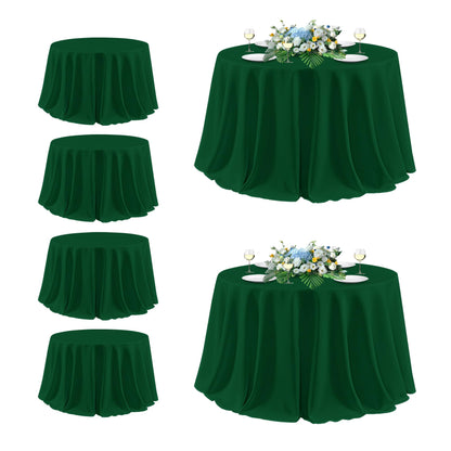 sancua 2 Pack Black Tablecloths 60x102 Inch for 6 Feet Rectangle Tables
