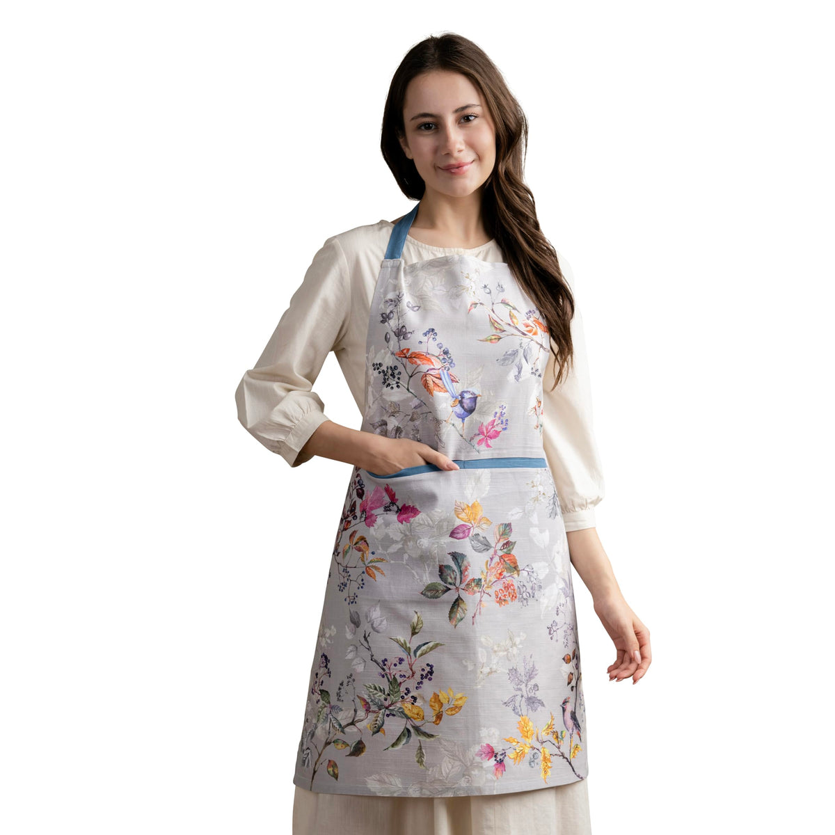 Maison d' Hermine Aprons for women with Pocket 100% Cotton (27.50"x31.50")