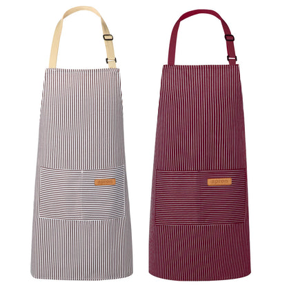 VALOME 2 Pack Kitchen Aprons with Pockets, Cooking Chef Apron for Men Women