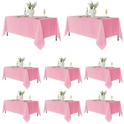 Fitable 6 Pack Black Tablecloths 70x120 Inch for 6-8 Ft Rectangle Tables