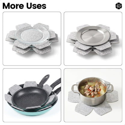 MOJOTORY Pot and Pan Protectors, 6 PCS in 3 Sizes