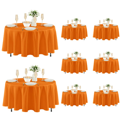 Fitable 6 Pack Black Tablecloths 70x120 Inch for 6-8 Ft Rectangle Tables