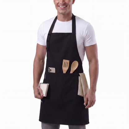 TOSHE Kitchen Apron for Women & Men Waterdrop Resistant, Adjustable Button